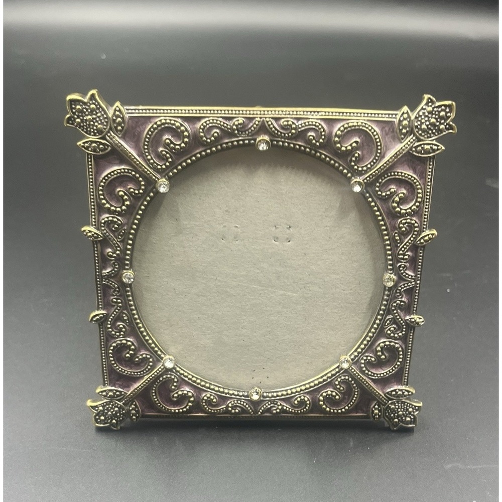 Lazuli Vintage 4x4 Frame Lavender‎ Enamel and Crystals